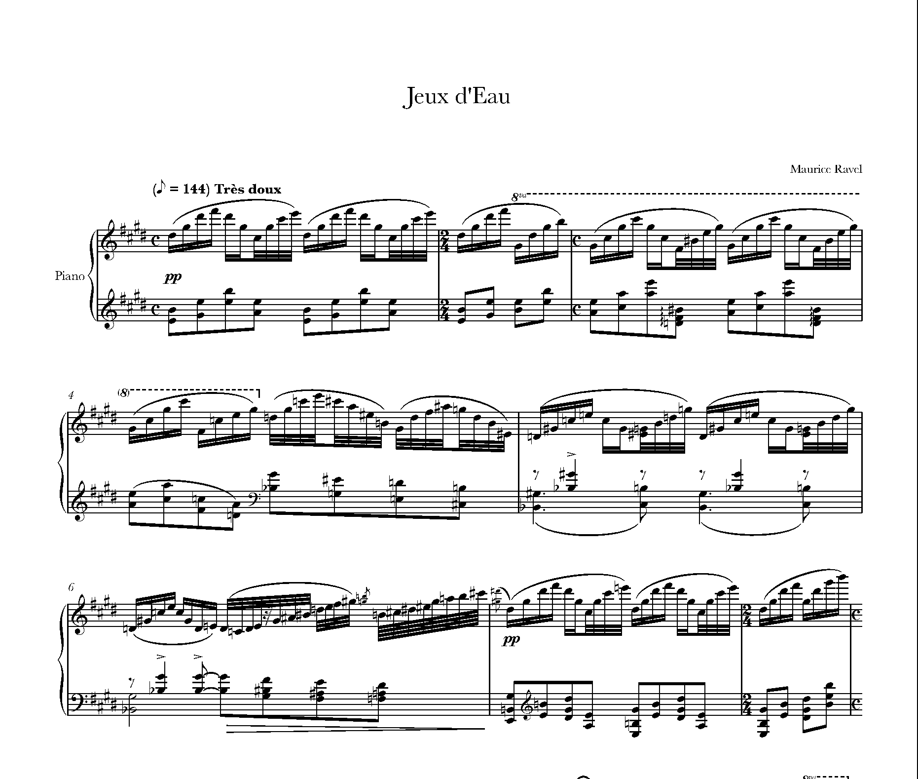 THE GREAT PIANO PIECES -偉大なるピアノ名曲-第6弾 水の戯れ - 電子